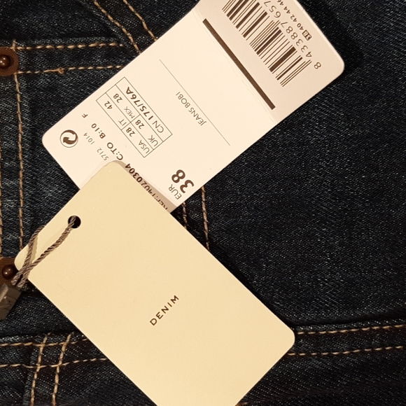 NWT Men's Mango Man Bob Straight Denim Jeans Size 28/42 - Picture 2 of 8